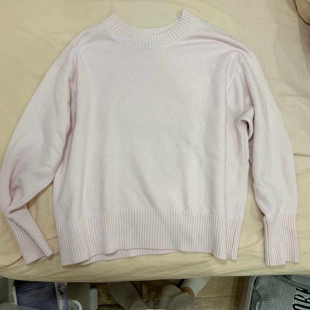 Banana Republic Soft Pink Crew Neck Sweater
